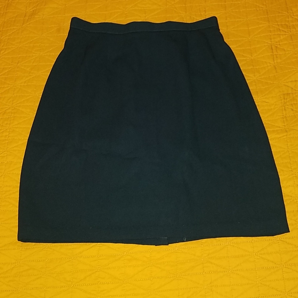 Vintage Dark Green Mini Skirt